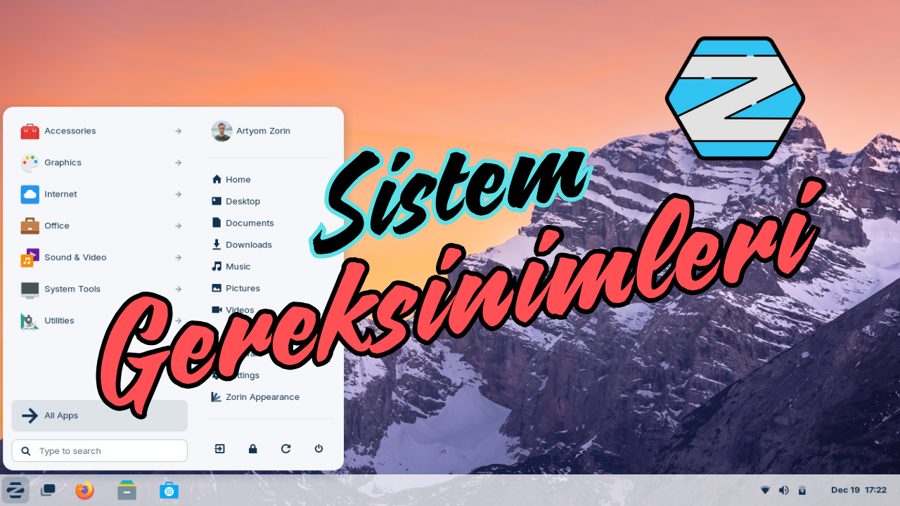 zorin os sistem gereksinimleri